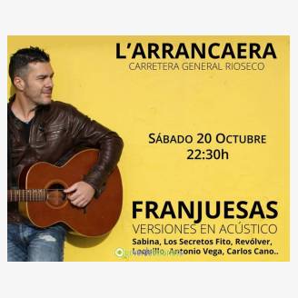 Fran Juesas en concierto en L'Arrancadera
