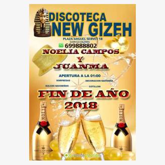 Nochevieja 2018 en la Discoteca New Gizeh