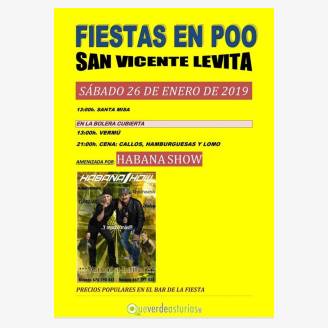 Fiesta de San Vicente Levita 2019 en Poo
