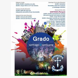 Fiestas de Santiago y Santa Ana 2019 en Grado