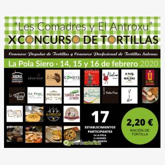 X Concurso de Tortillas "Les Comadres y El Antroxu" - Siero 2020