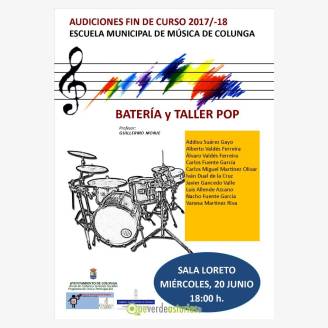 Audiciones Fin de Curso 2017/2018 de la Escuela de Msica de Colunga