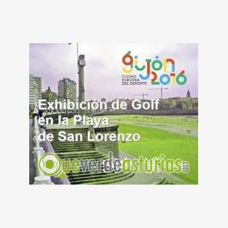 Exhibicin de Golf en la Playa de San Lorenzo