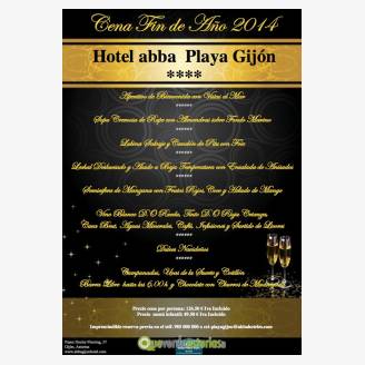 Cena Fin de Ao 2014 Hotel Abba Playa Gijn