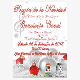 Pregn de Navidad 2018 y concierto coral en Tapia de Casariego