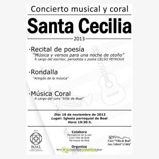 Concierto musical y coral Santa Cecilia 2013