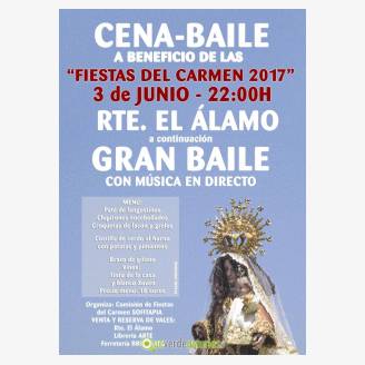 Cena-Baile a beneficio de las Fiestas del Carmen 2017 en Tapia de Casariego