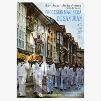 Procesin Marinera de San Juan 2017 en San Juan de la Arena