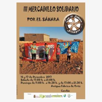 III Mercadillo Solidario por el Shara - Cands 2017