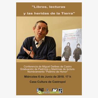 Conferencia de Miguel Delibes de Castro y Graduacin de Padrinos y Madrinas de lectura