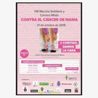 VIII Marcha Solidaria y Carrera Mixta Contra el Cncer de Mama Mieres 2018