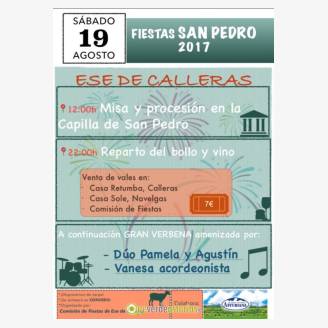 Fiestas de San Pedro - Ese de Calleras 2017