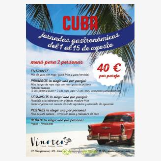 Jornadas Gastronmicas de Cuba en Vinoteo