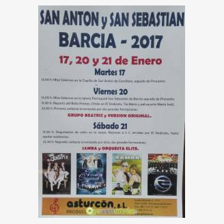 Fiestas de San Antn y San Sebastin Barcia 2017