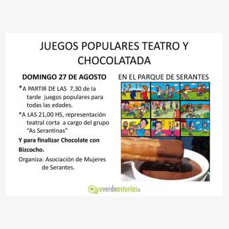 Juegos Populares, Teatro y Chocolatada - Serantes 2017