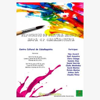 Exposicin de pintura alumnos AMPA C.P. Cabaaquinta 2017