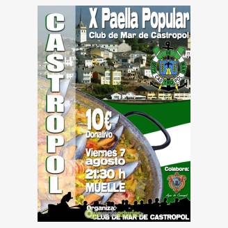 X Paellada Popular del Club de Mar de Castropol 2015