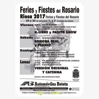 Ferias y Fiestas del Rosario Riosa 2017