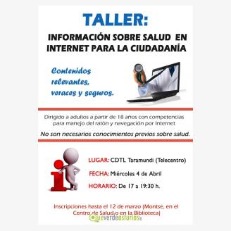Taller: Informacin sobre salud en Internet para la ciudadana