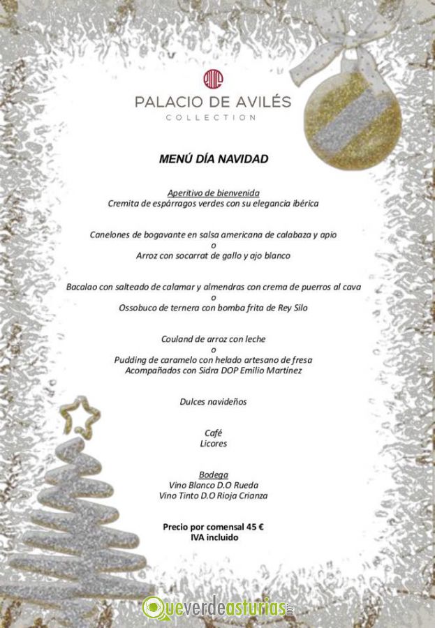 Menú de Navidad en el de Avilés | Jornadas gastronómicas en Asturias