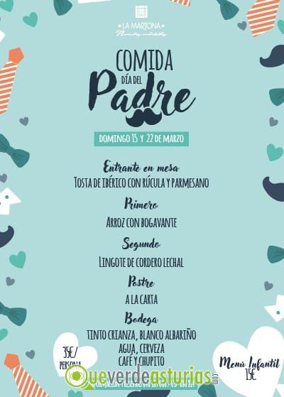 Menu Del Dia Del Padre 2020 En La Martona Jornadas Gastronomicas