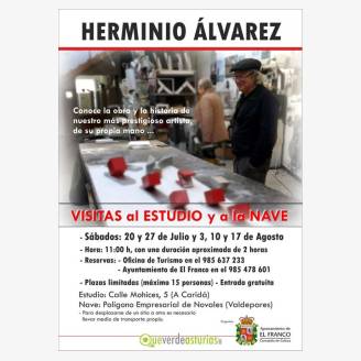 Visitas guiadas al estudio de Herminio lvarez