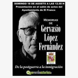 Presentacin del libro: Memorias de Gervasio Lpez Fernndez