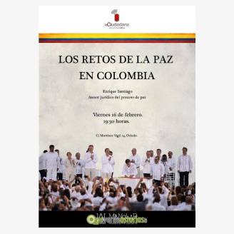 Los retos de la paz en Colombia. Charla de Enrique Santiago