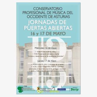 Jornadas de Puertas Abiertas en el Conservatorio Profesional de Msica del Occidente de Asturias