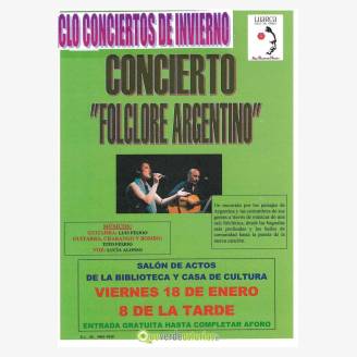 Concierto "Folclore argentino" en Luarca