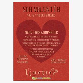 Men de San Valentn 2019 en Vinoteo