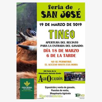 Feria de San Jos 2019 en Tineo - XXI Feria de la Maquinaria Agrcola Usada