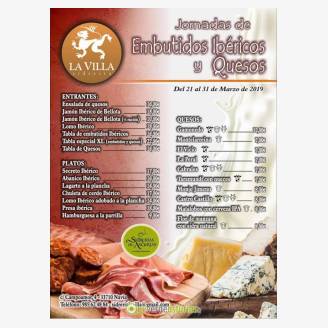 Jornadas de embutidos ibricos y quesos en Sidrera La Villa
