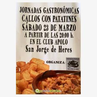 Jornadas Gastronmcias de los Callos con Patatinas en San Jorge de Heres
