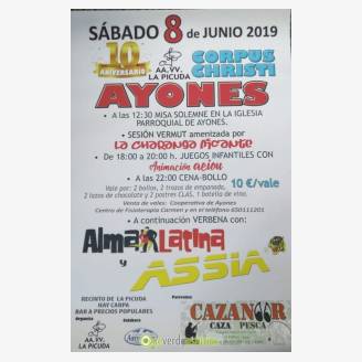 Fiesta de Corpus 2019 en Ayones