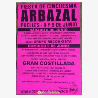 Fiesta de Cincuesma 2019 en Arbazal - Puelles