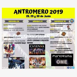 Fiestas de San Pedro Antromero 2019