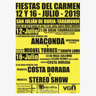 Fiestas del Carmen 2019 en San Julin de Ouria