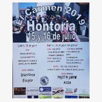 Fiestas del Carmen Hontoria 2019