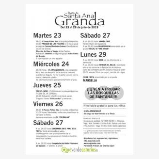 Fiestas de Santa Ana 2019 en Granda - Gijn