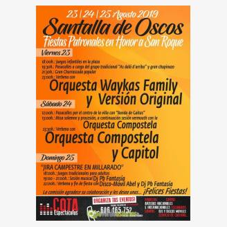 Fiestas de San Roque 2019 en Santalla de Oscos