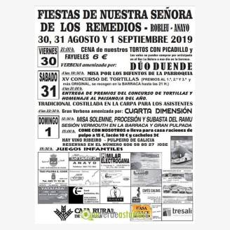 Fiesta de Nuestra Seora de los Remedios 2019 en Robledo de Anayo