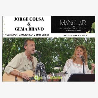 Jorge Colsa y Gema Bravo en concierto en Manglar