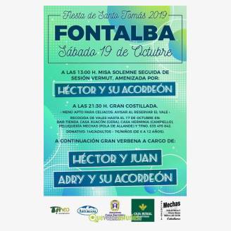 Fiesta de Santo Toms 2019 en Fontalba