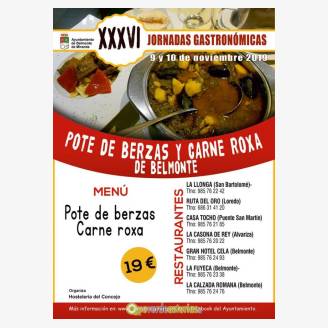 XXXVI Jornadas Gastronmicas del Pote de Berzas y Carne Roxa 2019 en Belmonte de Miranda