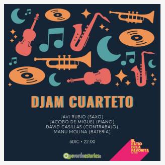 Djam Cuarteto en concierto en El Patio de la Favorita