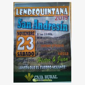 Fiesta de San Andresn 2019 en Lendequintana