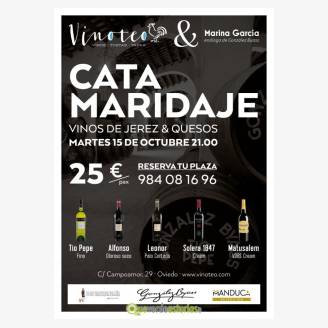 Cata Maridaje en Vinoteo: Vinos de Jerez y quesos