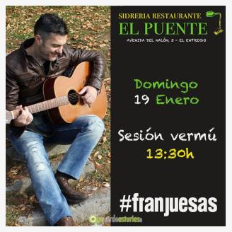 Fran Juesas en concierto en Sidrera El Puente