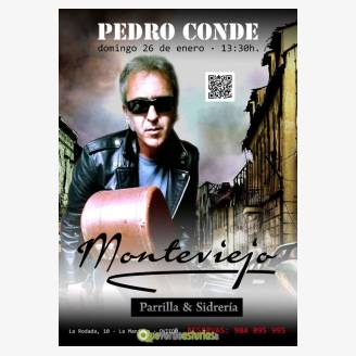 Pedro Conde en concierto en la Parrilla Monteviejo